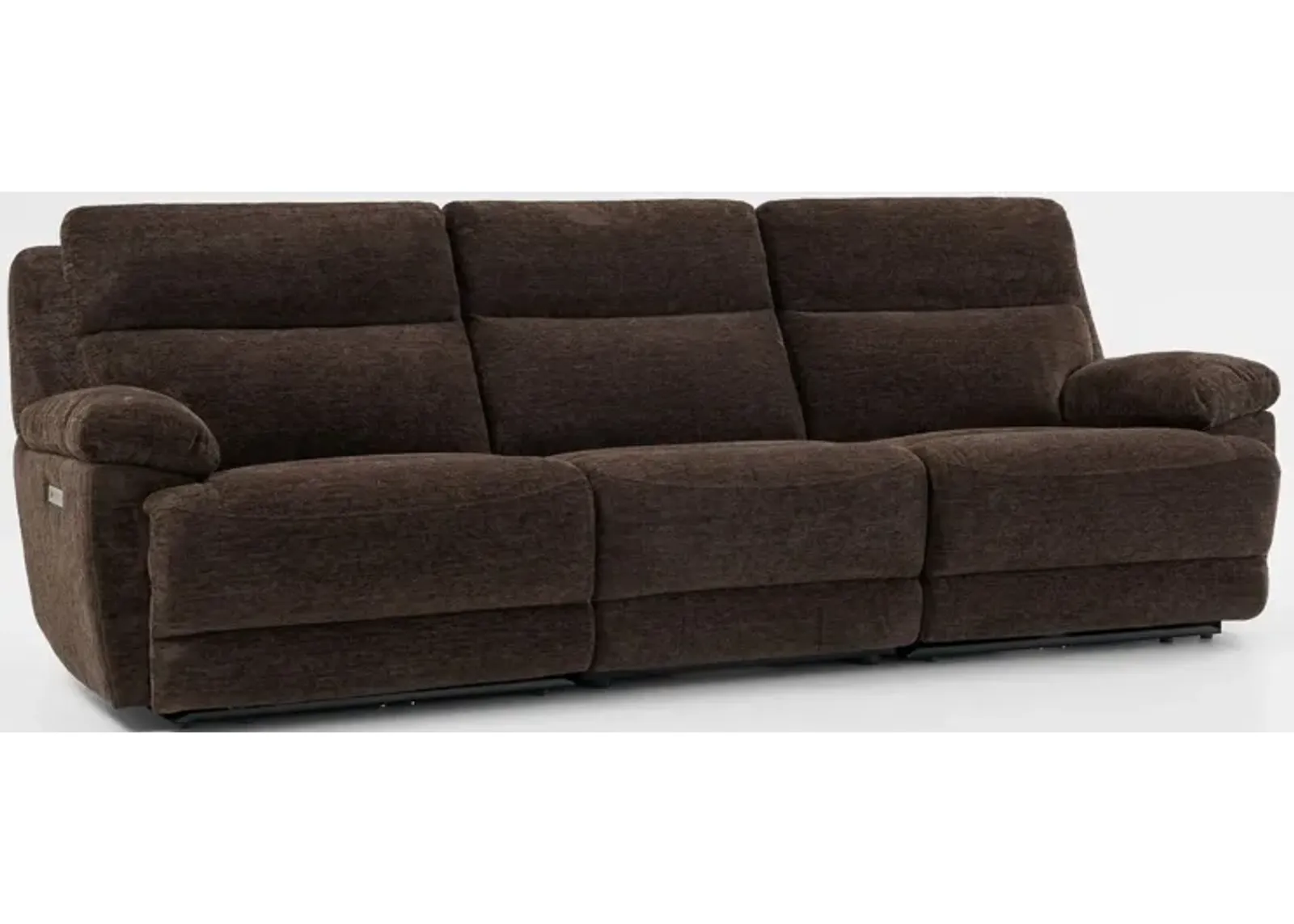 Gatlin 3-Piece Dual-Power Reclining Sofa - Brown