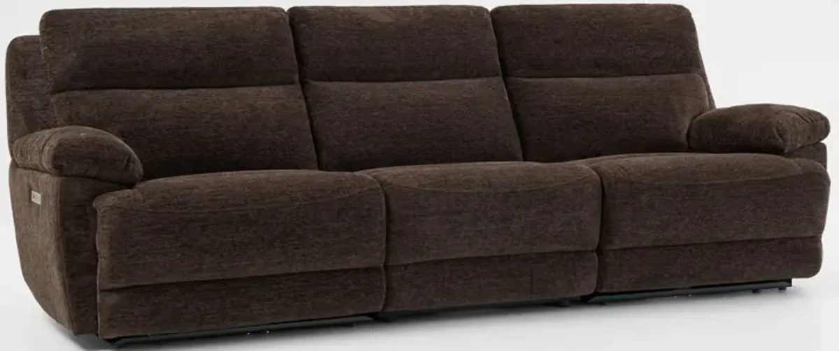 Gatlin 3-Piece Dual-Power Reclining Sofa - Brown