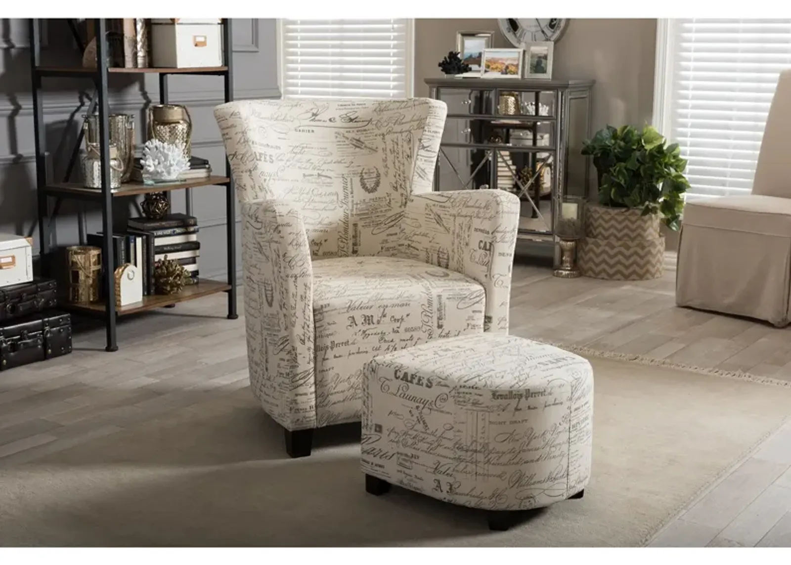 Chantria Accent Chair and Ottoman Set