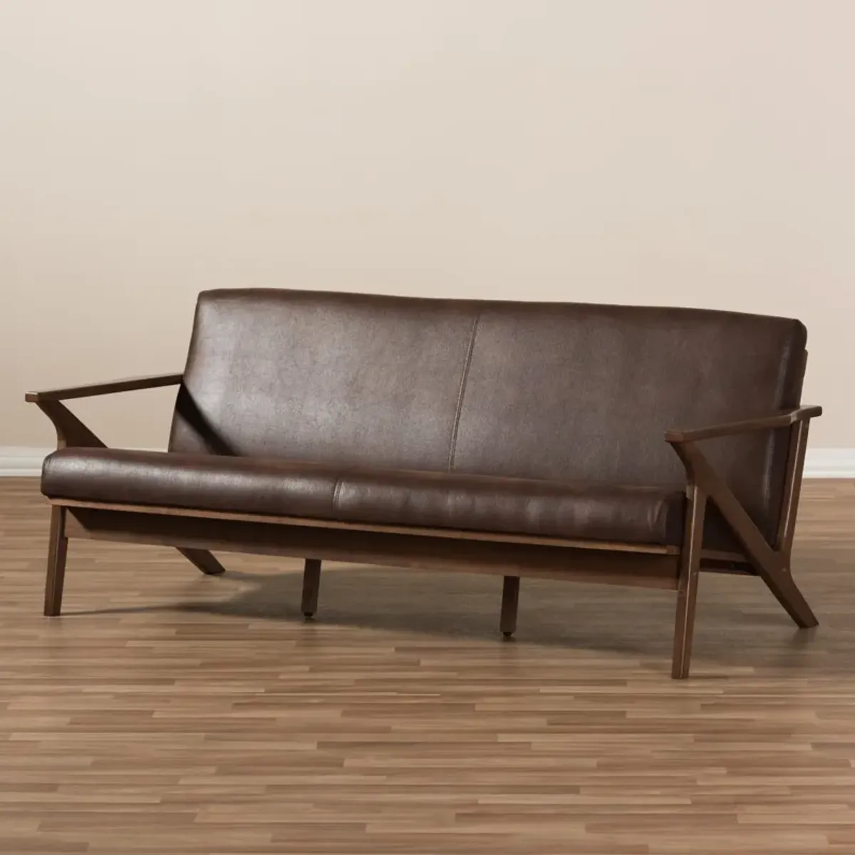 Andrea Sofa - Dark Brown/Walnut Brown