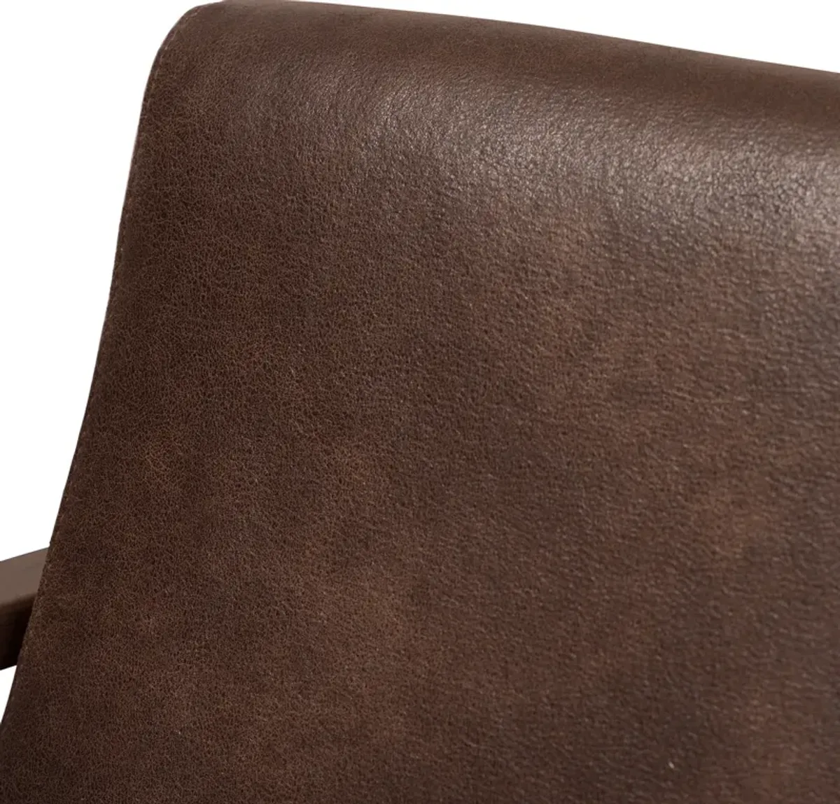 Andrea Accent Chair and Ottoman - Dark Brown/Walnut Brown