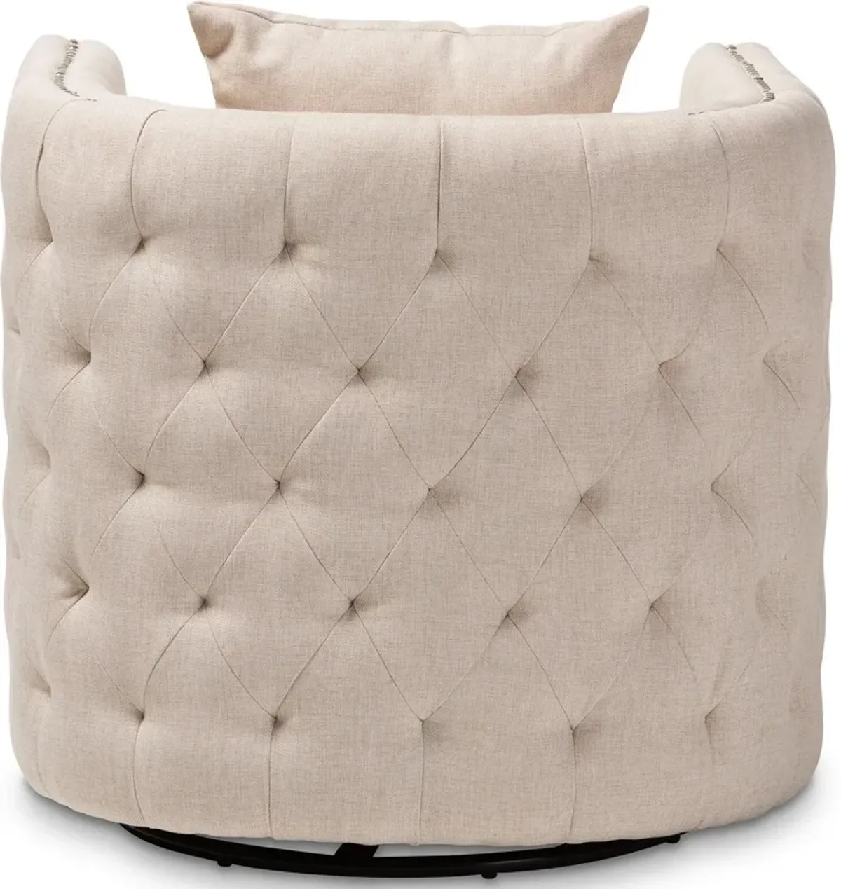 Matthias Swivel Accent Chair - Beige