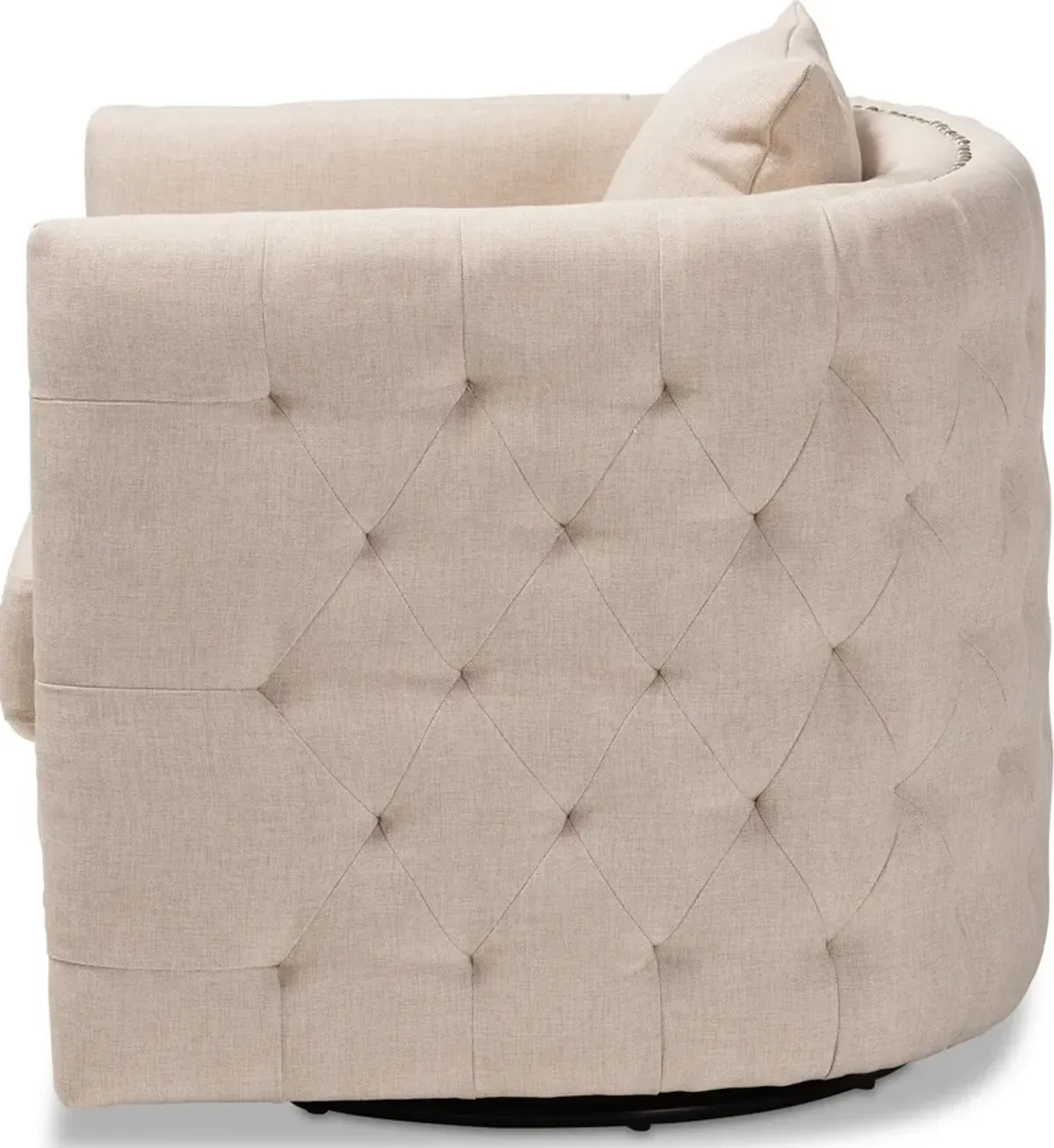 Matthias Swivel Accent Chair - Beige