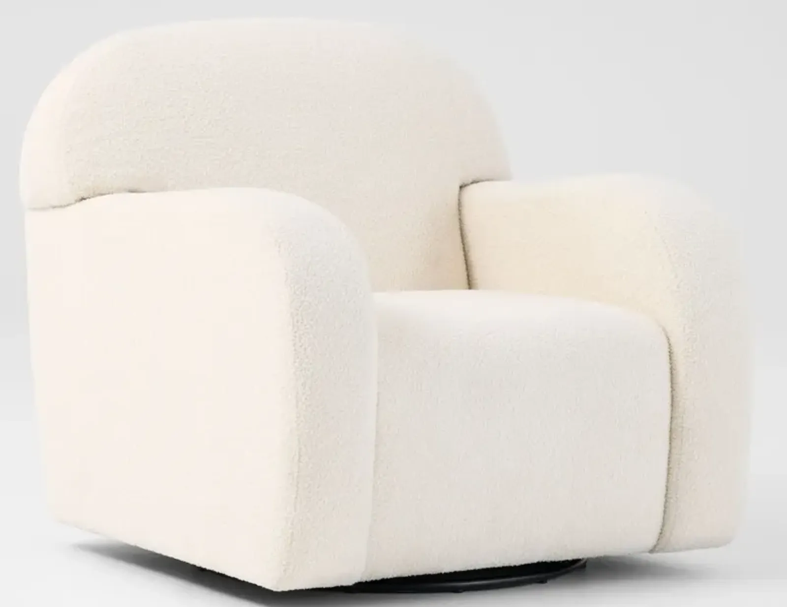 Maggie Swivel Accent Chair - Ivory