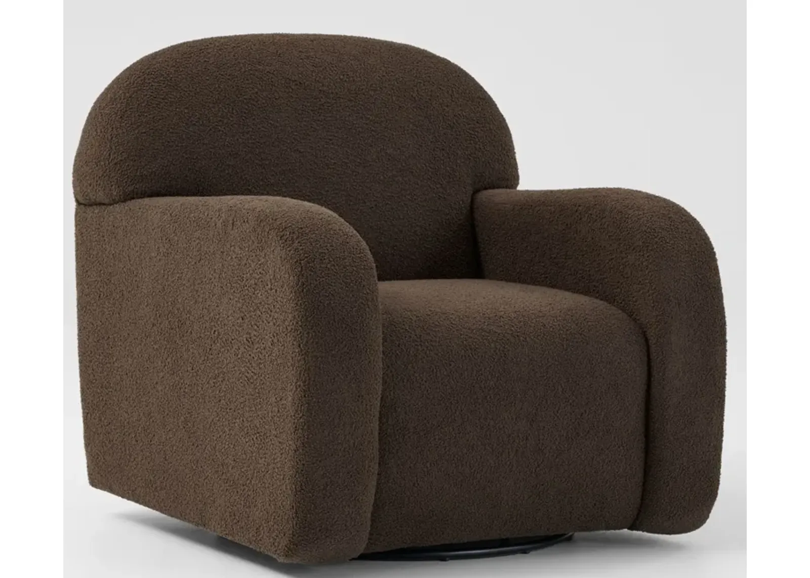 Maggie Swivel Accent Chair - Espresso