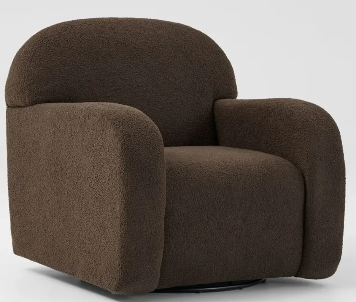 Maggie Swivel Accent Chair - Espresso