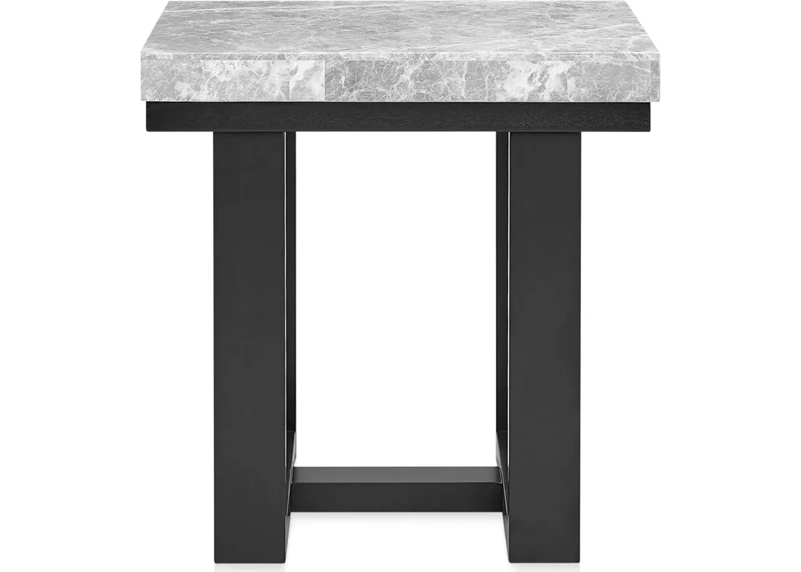 Artemis Marble End Table - Gray