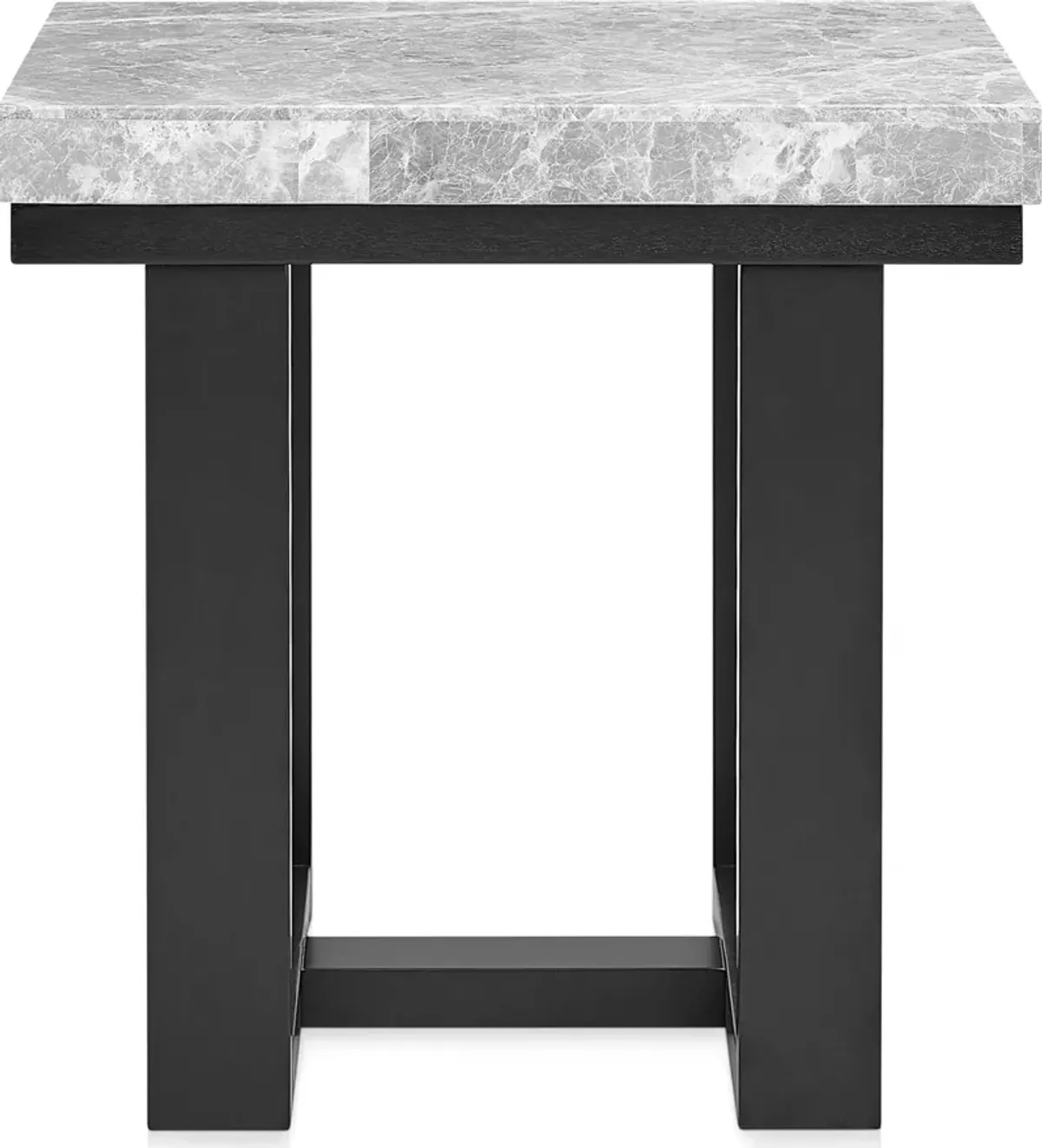 Artemis Marble End Table - Gray