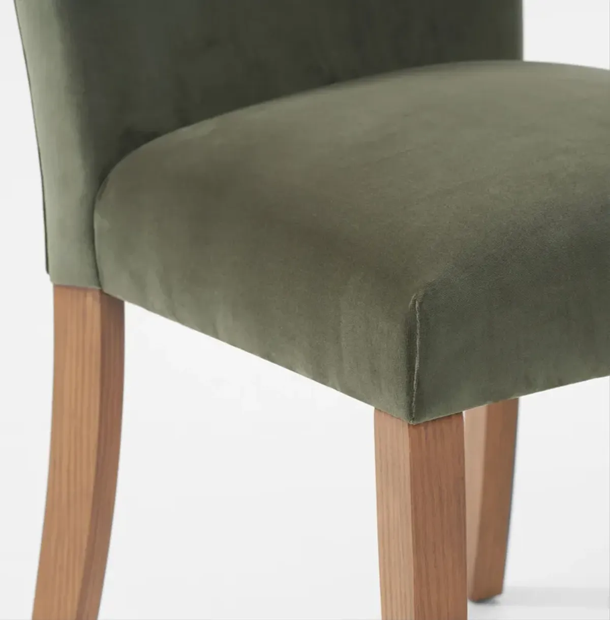 Artemis Upholstered Dining Chair - Olive/Natural