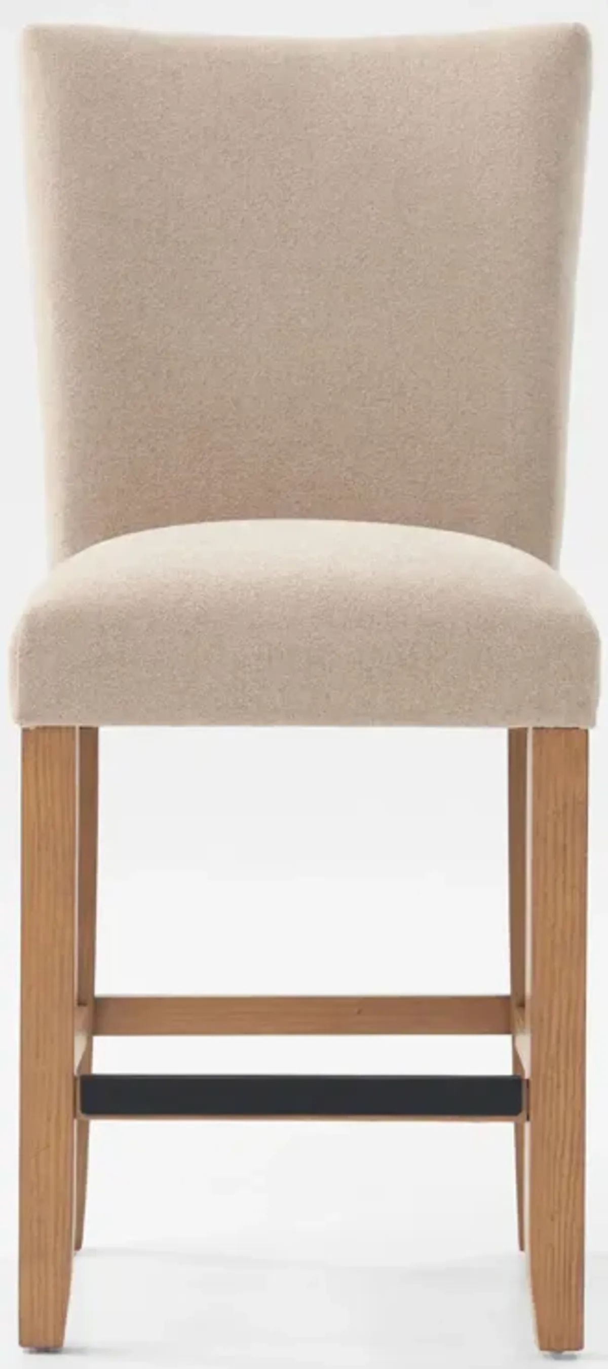 Artemis Counter-Height Upholstered Stool - Beige/Natural