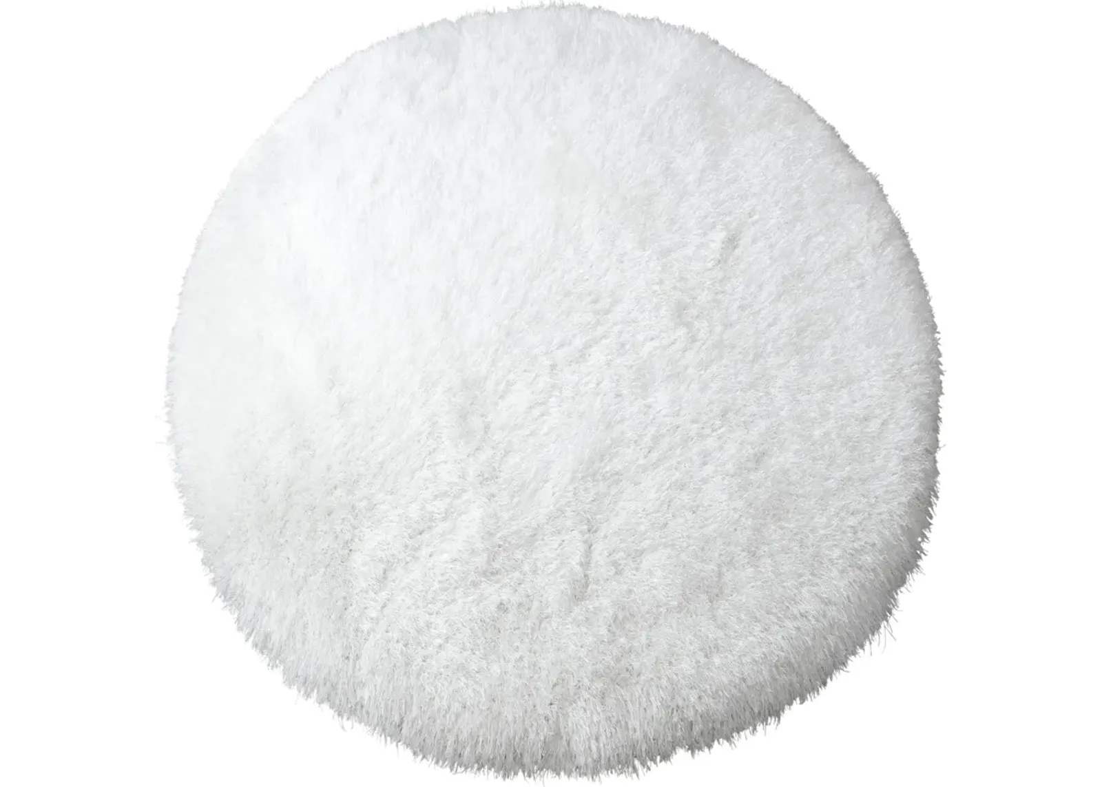 Sarezzo 7' Round Area Rug - White