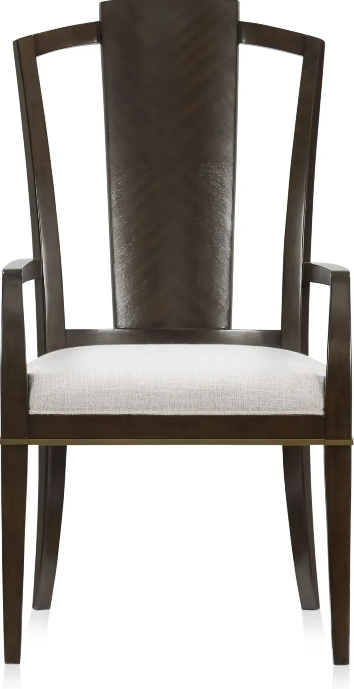 Manhattan Rectangular Dining Table with 6 Oval-Back Side Chairs and 2 Splat-Back Armchairs