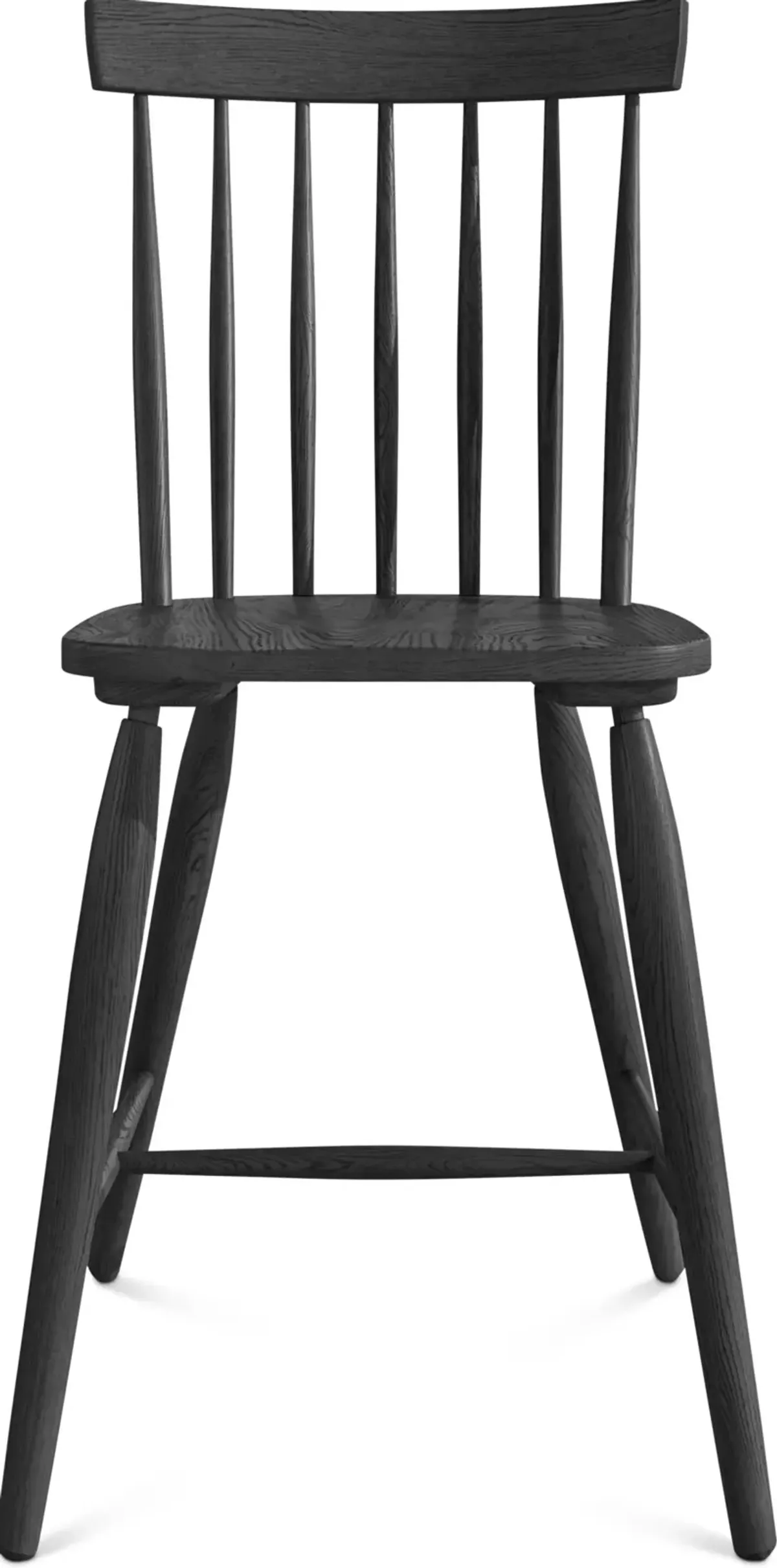 Hayward Solid Wood Windsor-Back Counter-Height Stool - Black
