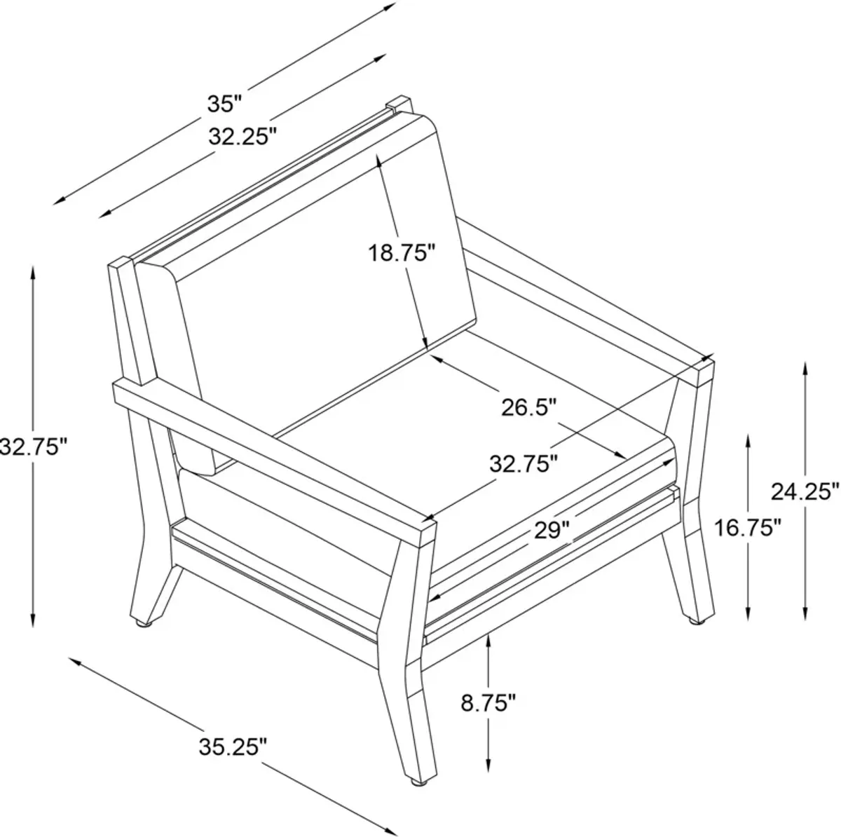 Long Beach Outdoor Chair