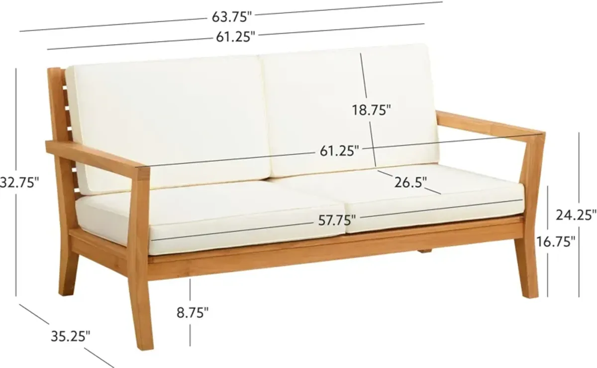 Long Beach Outdoor Loveseat