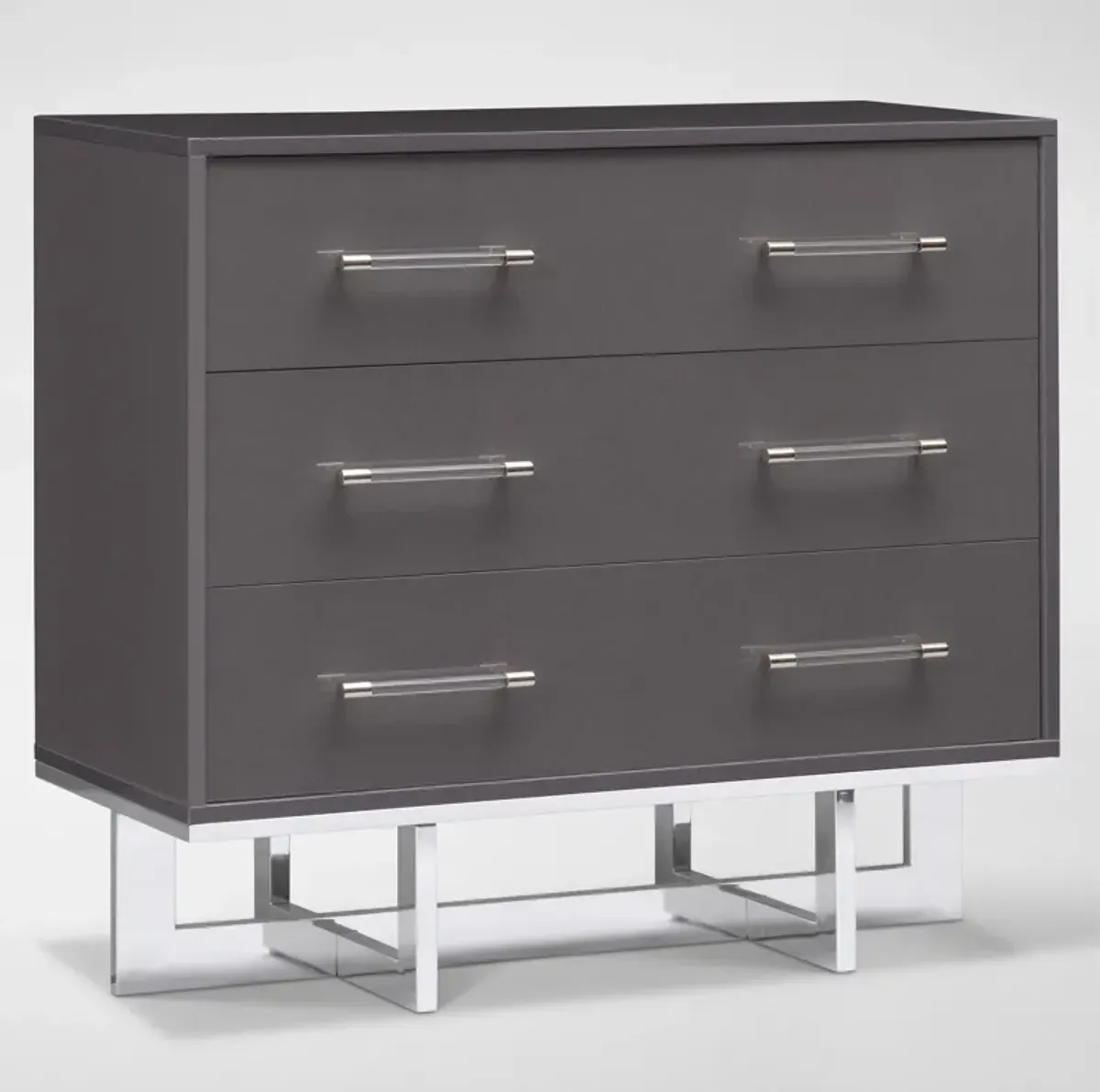 Concerto 3-Drawer Chest - Gray