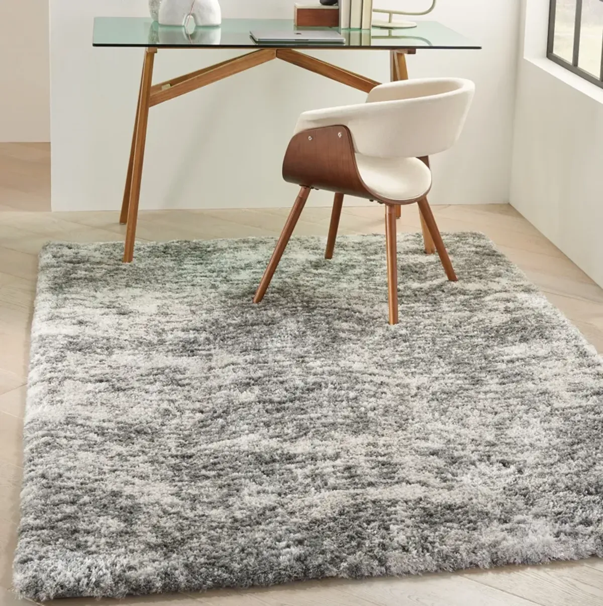 Lana Shag 6' x 9' Area Rug - Charcoal/Gray