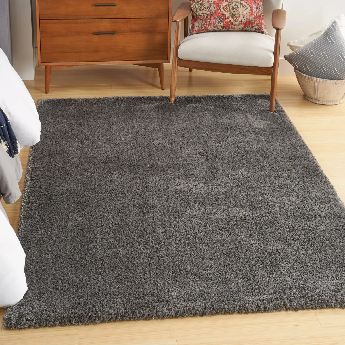 Lana Shag 9' x 12' Area Rug - Dark Gray