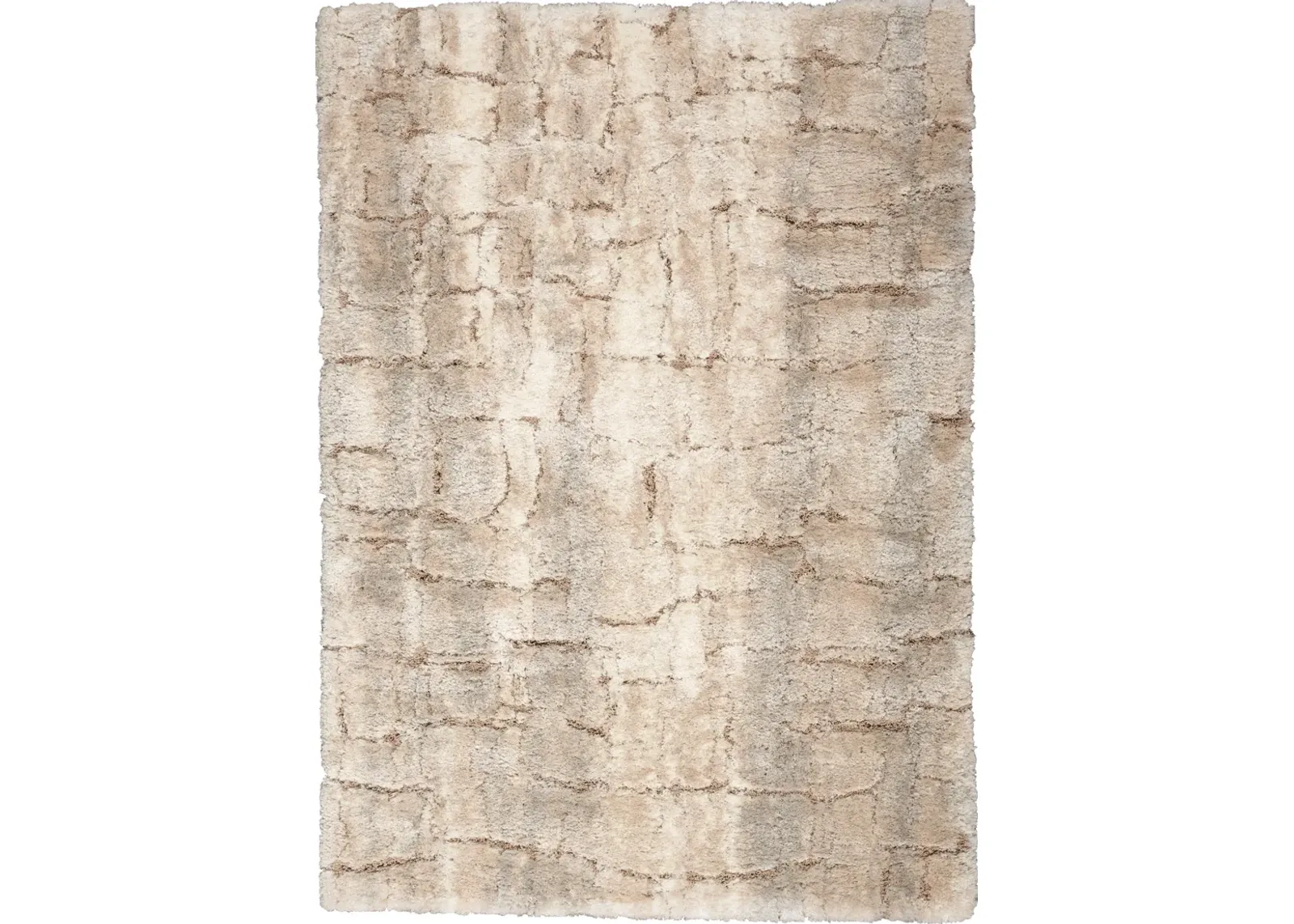 Lana Shag 9' x 12' Area Rug - Ivory/Beige