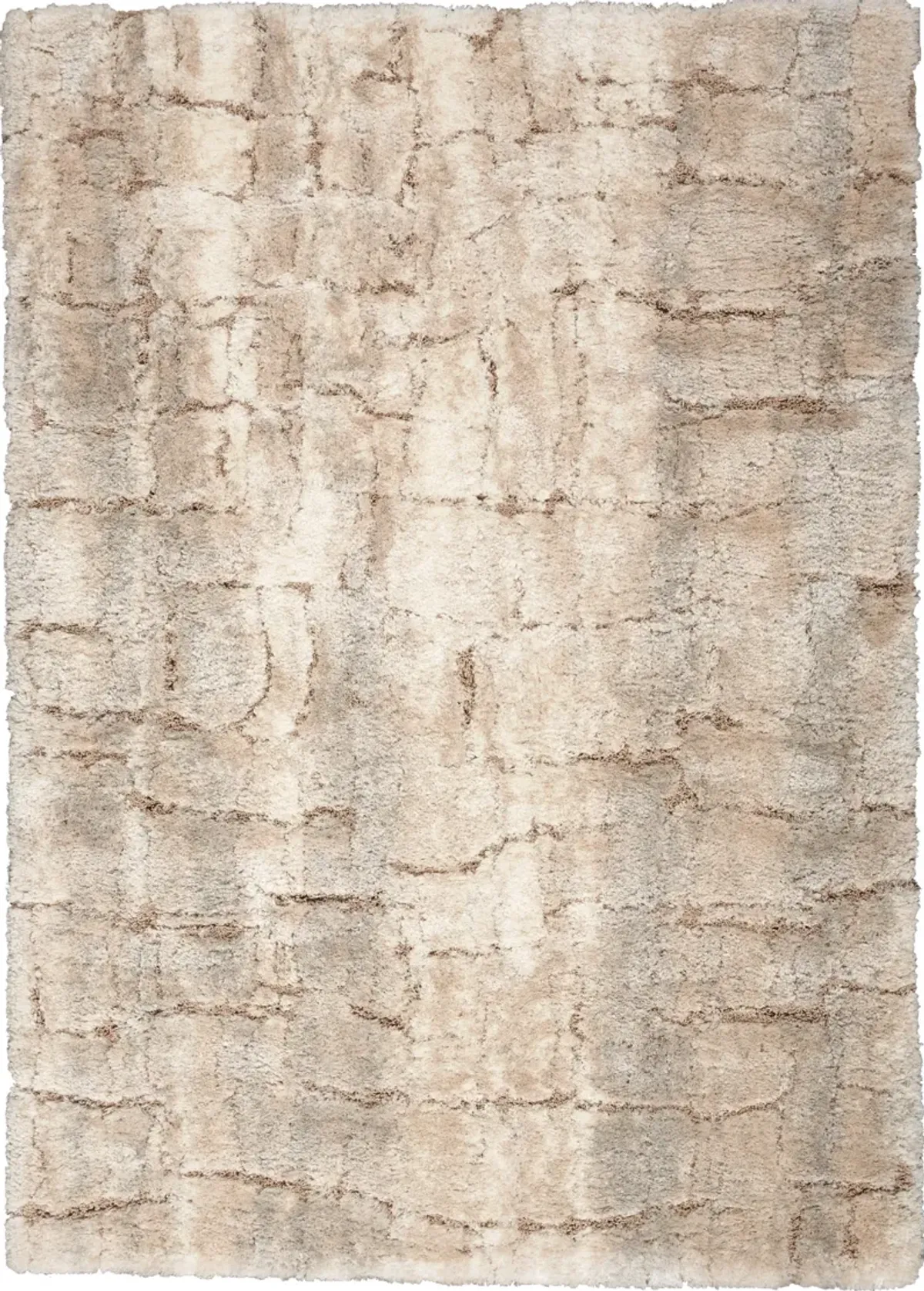 Lana Shag 9' x 12' Area Rug - Ivory/Beige