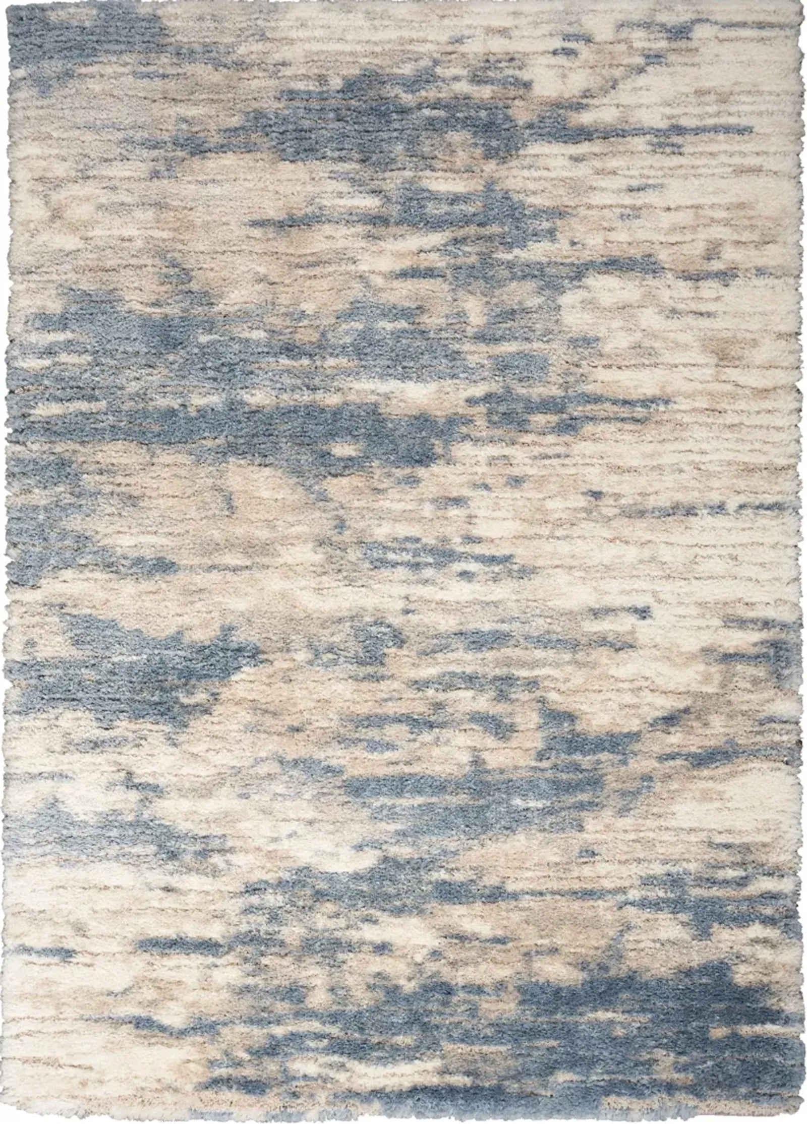 Lana Shag 4' x 6' Area Rug - Blue/Gray