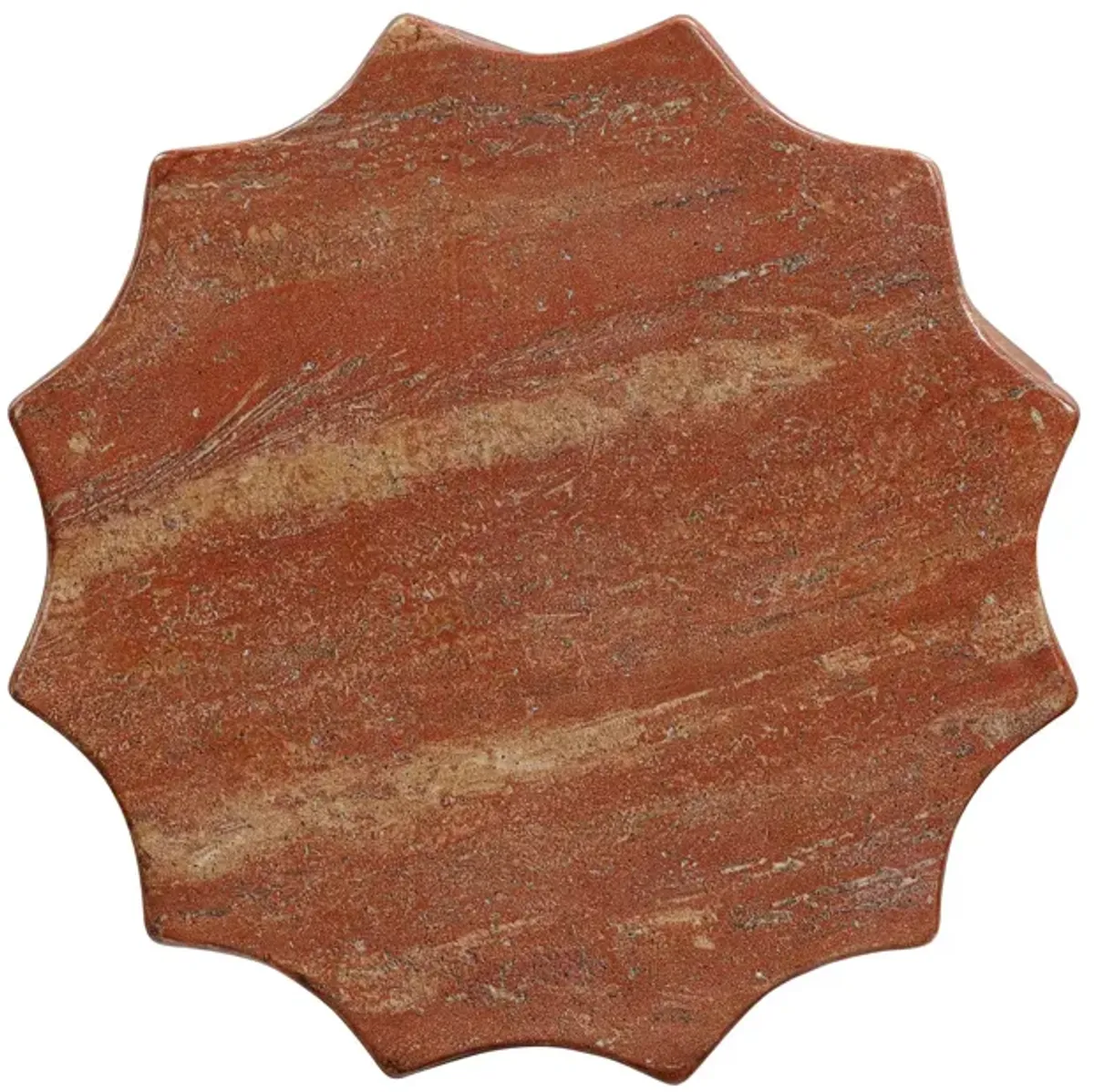Las Cruces Indoor/Outdoor Concrete Stool - Red