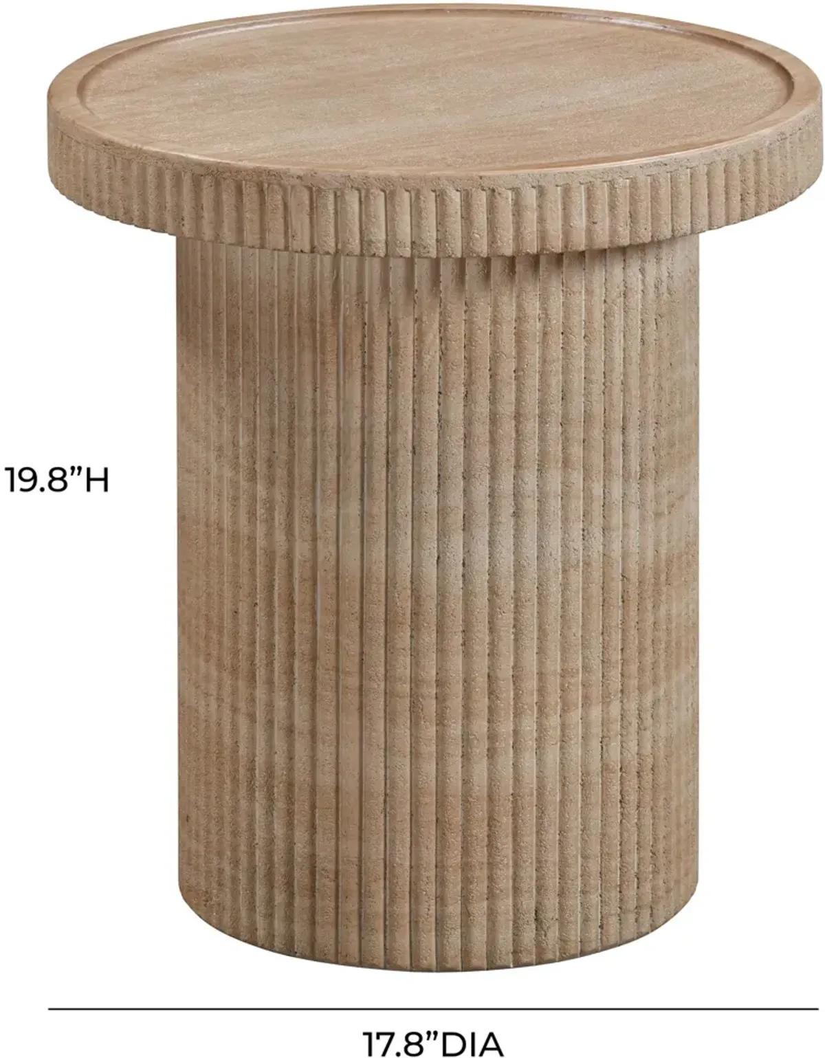 Albuquerque Outdoor Accent Table - Tan