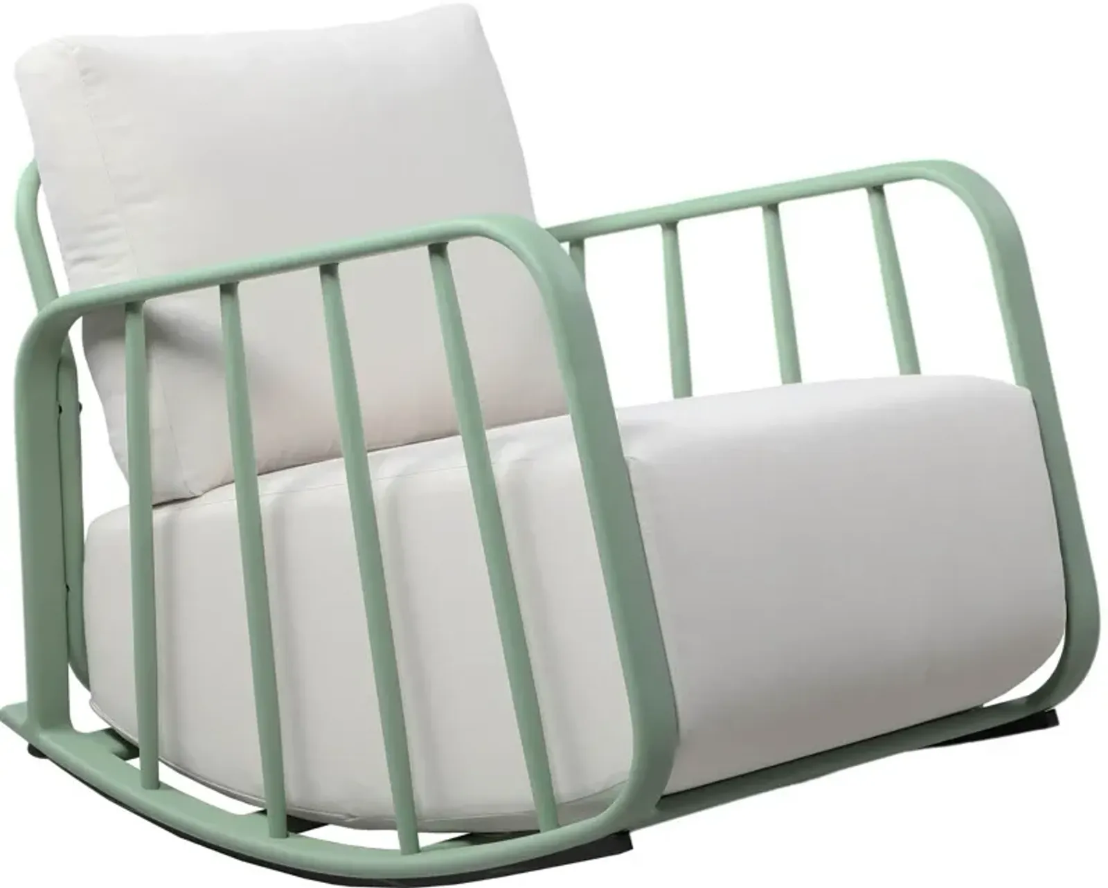 El Paso Outdoor Rocking Chair - Green/Cream