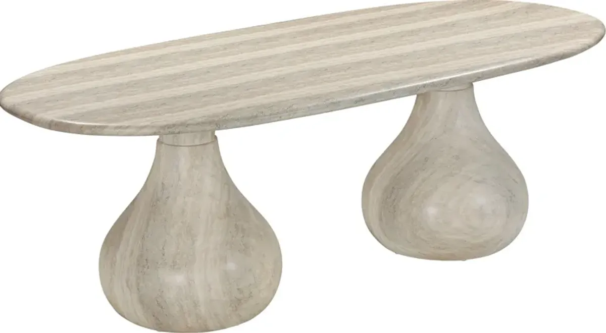 Amarillo Indoor/Outdoor Oval Pedestal Dining Table