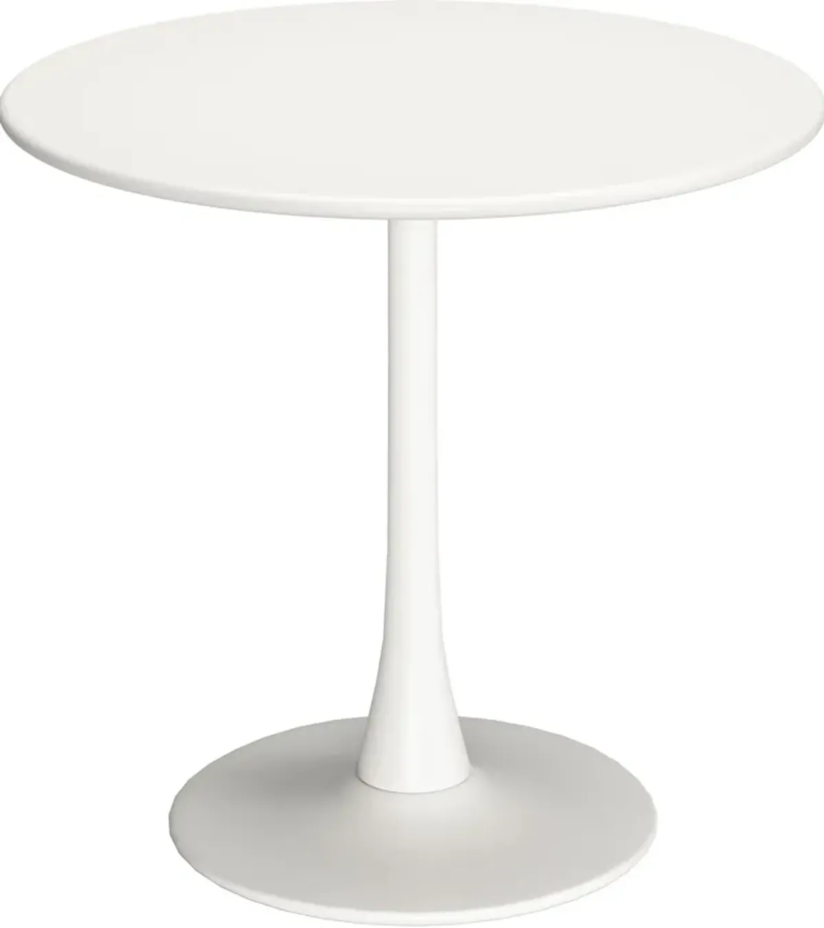 Pinellas Outdoor Round Dining Table - White