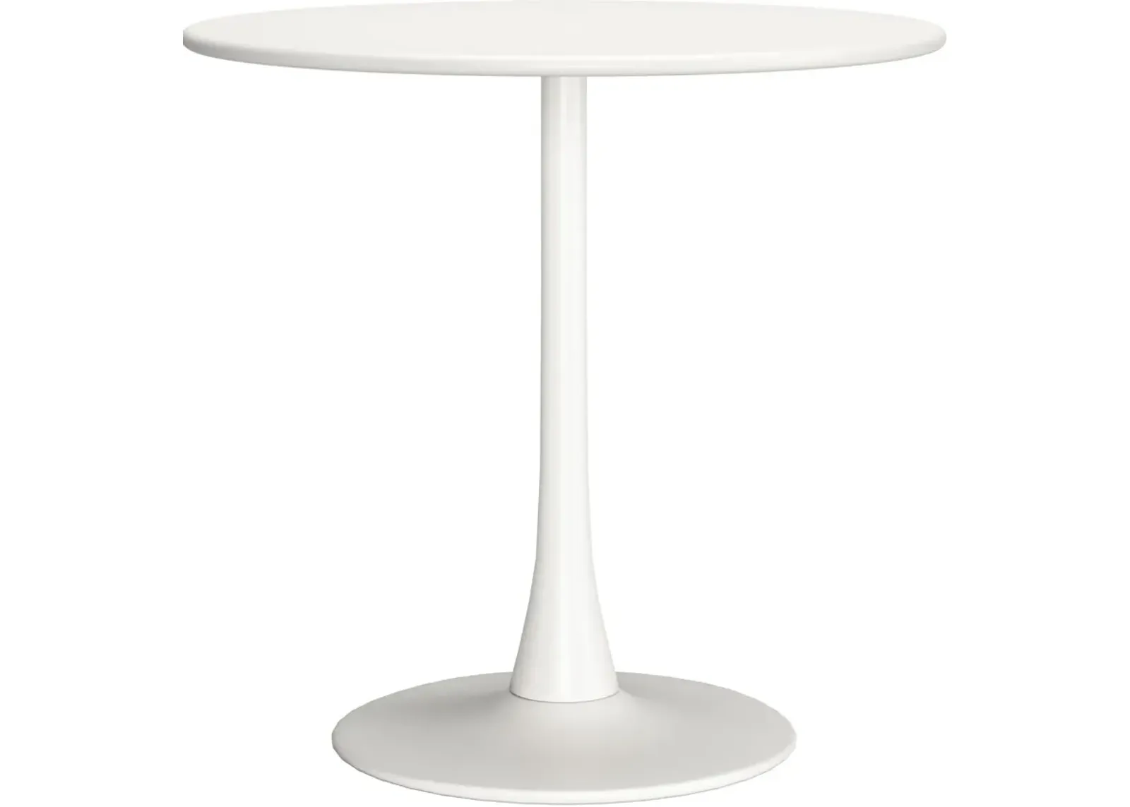 Pinellas Outdoor Round Dining Table - White