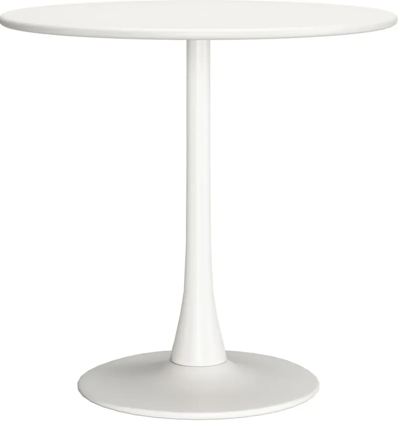 Pinellas Outdoor Round Dining Table - White