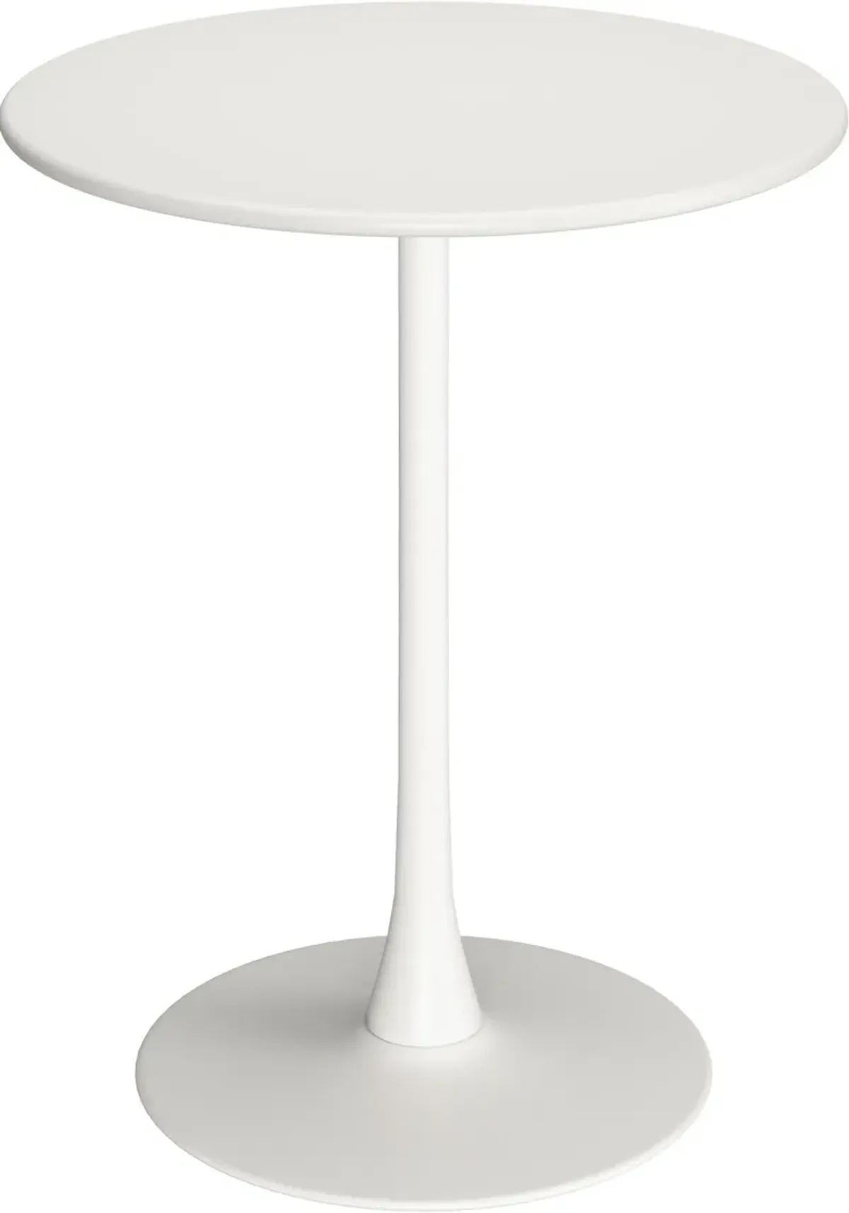 Pinellas Outdoor Round Bar Table - White