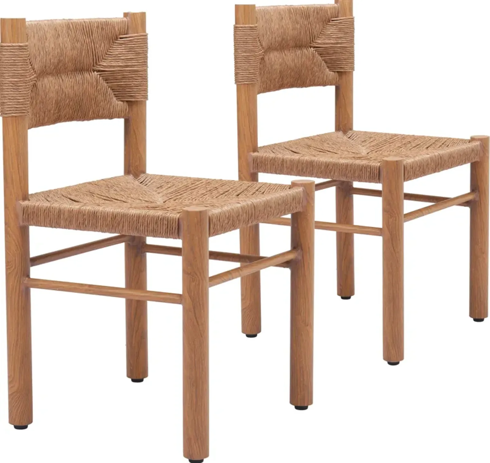 Pelican Outdoor Set of 2 Dining Chairs - Natural