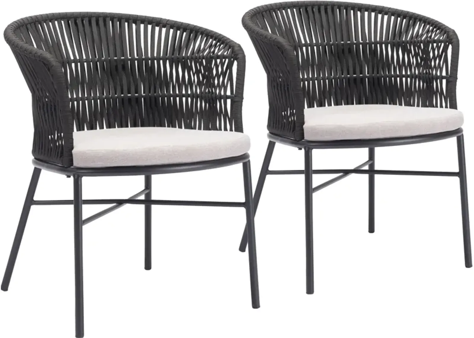 Pax Outdoor Set of 2 Dining Chairs