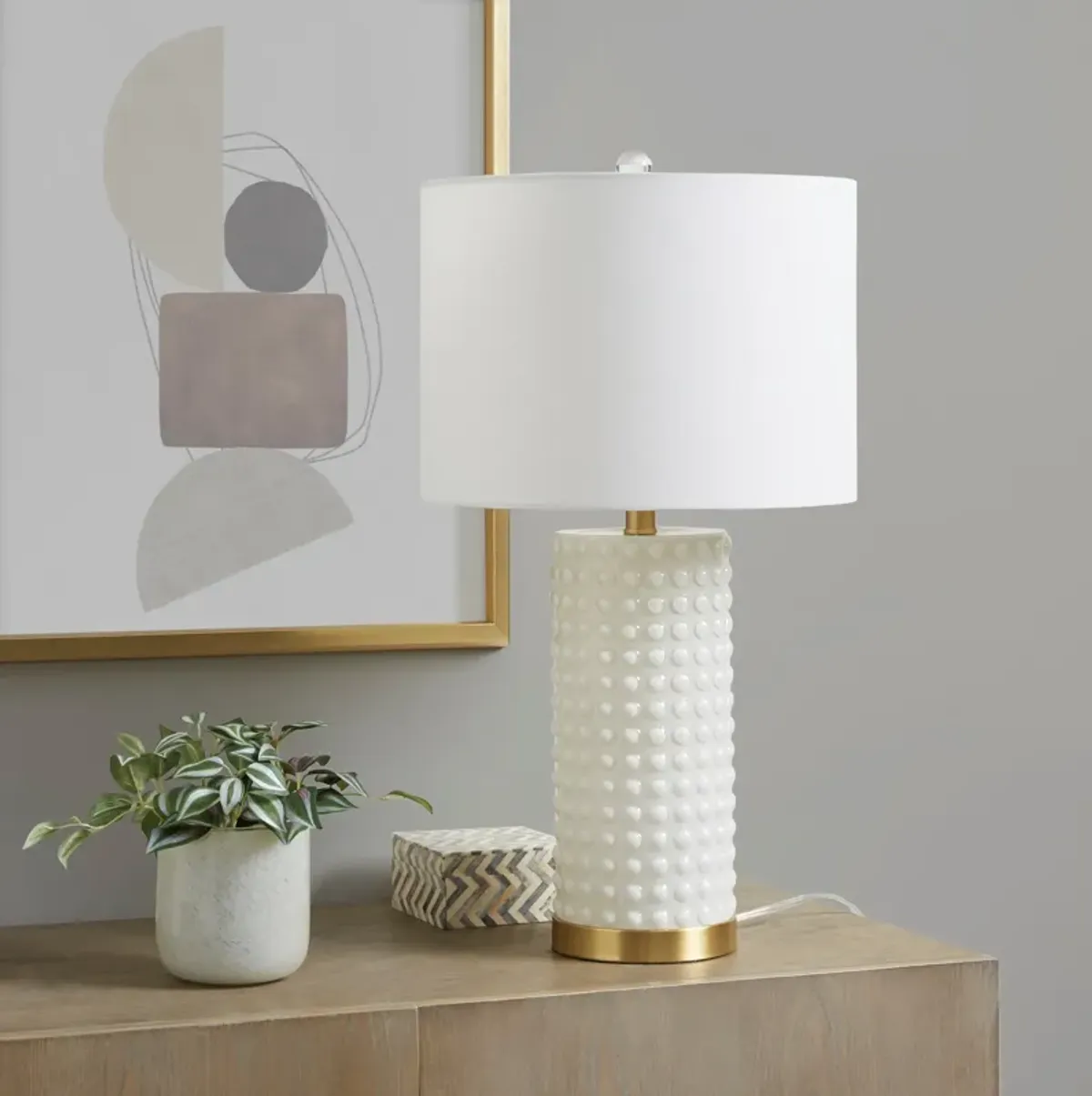 Casanova Table Lamp - White/Gold