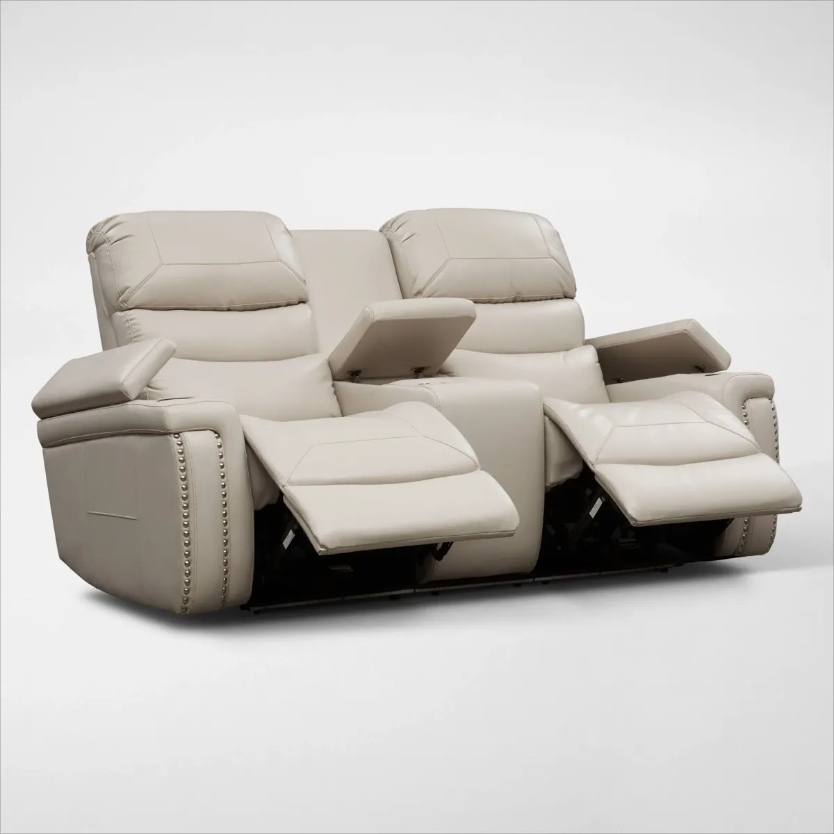 Jackson Triple-Power Reclining Loveseat - Ivory