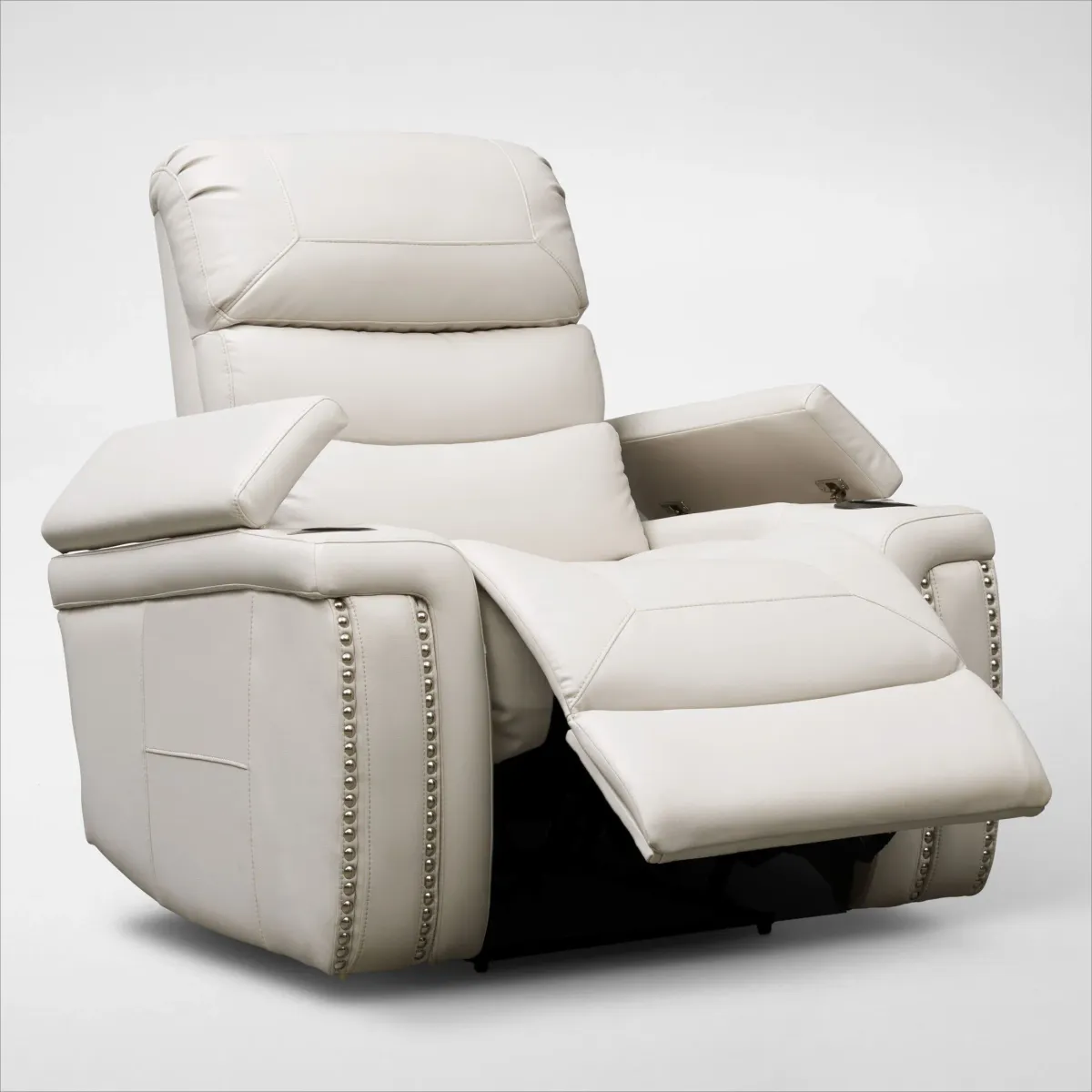 Jackson Triple-Power Reclining Sofa and Recliner Set - Ivory