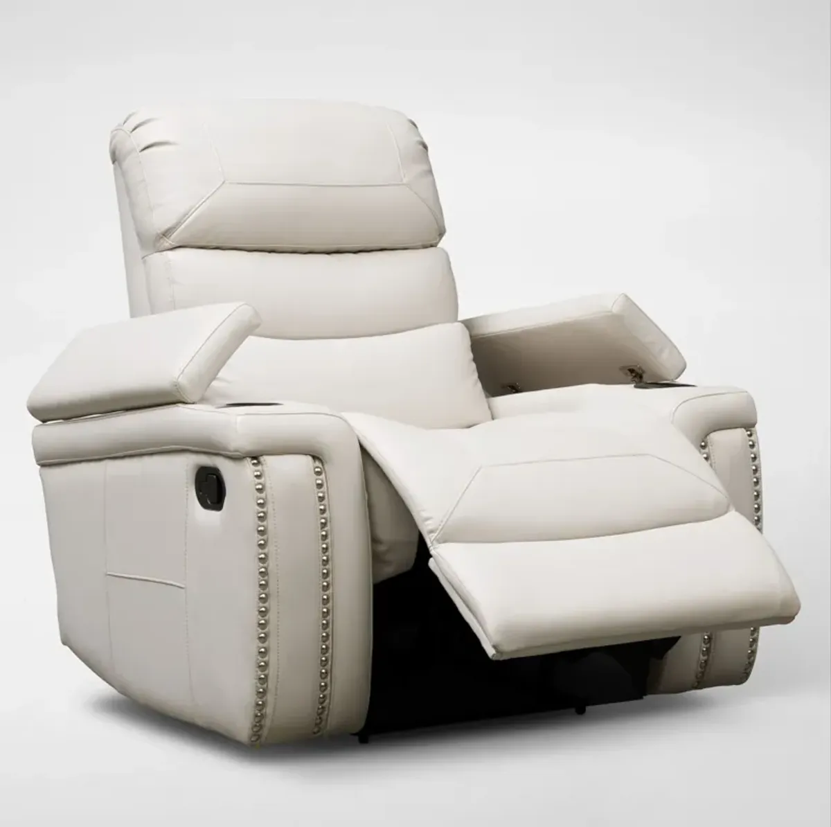 Jackson Manual Reclining Sofa and Recliner Set - Ivory