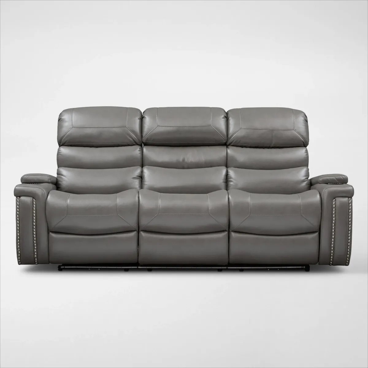 Jackson Triple-Power Reclining Sofa and Loveseat Set - Gray