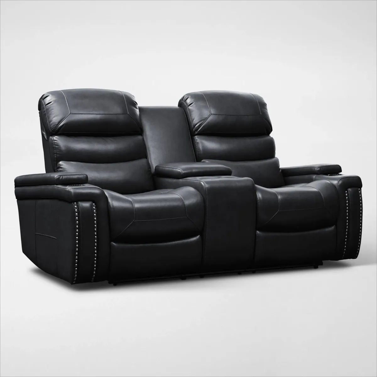 Jackson Triple-Power Reclining Loveseat - Black