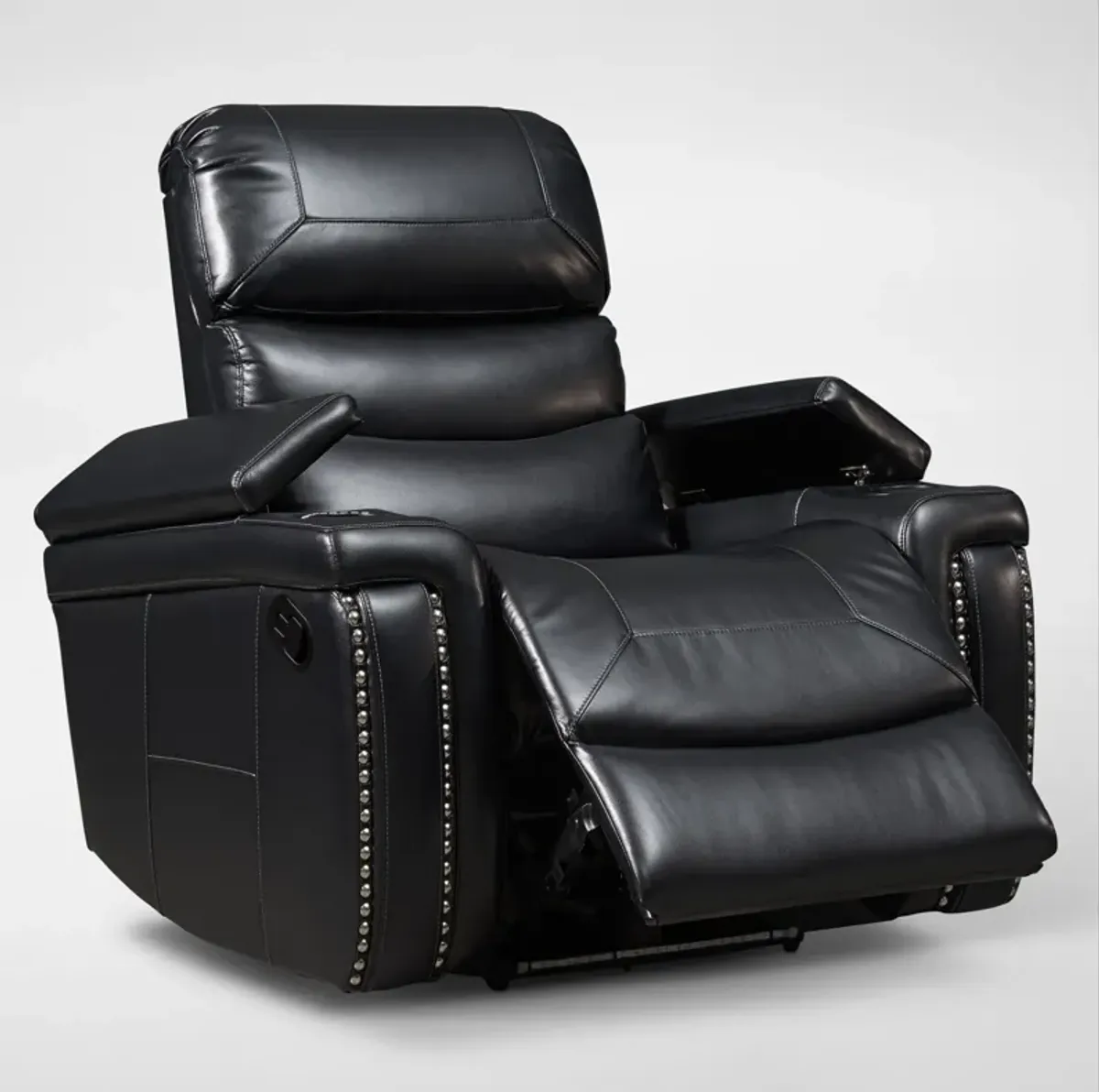 Jackson Manual Reclining Sofa and Recliner Set - Black