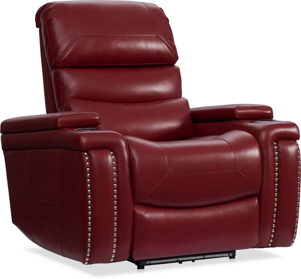 Jackson Triple-Power Reclining Sofa, Loveseat and Recliner - Red