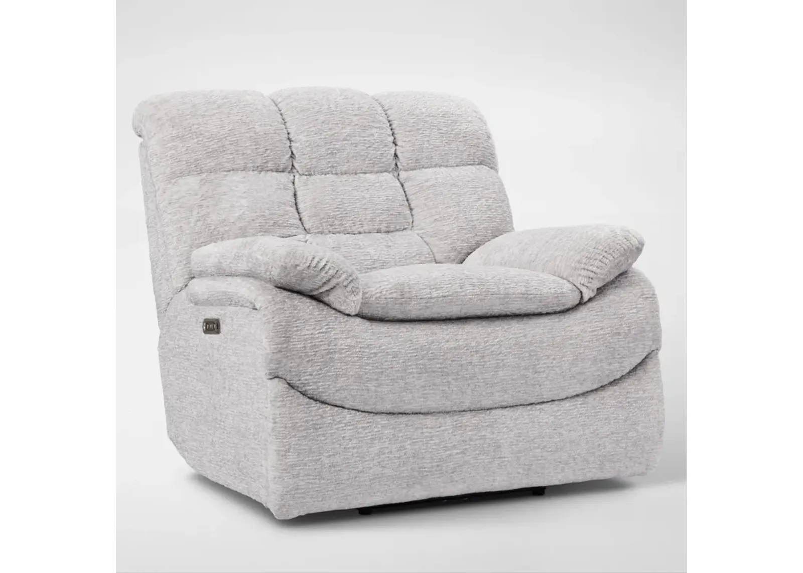 Big Softie Dual-Power Recliner - Light Gray