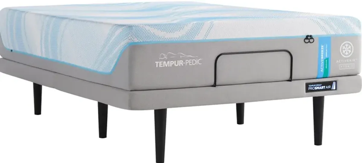 TEMPUR-ActiveBreeze® Med. Hybrid Queen Mattress & TEMPUR-Ergo® ProSmart® Air Adjustable Base