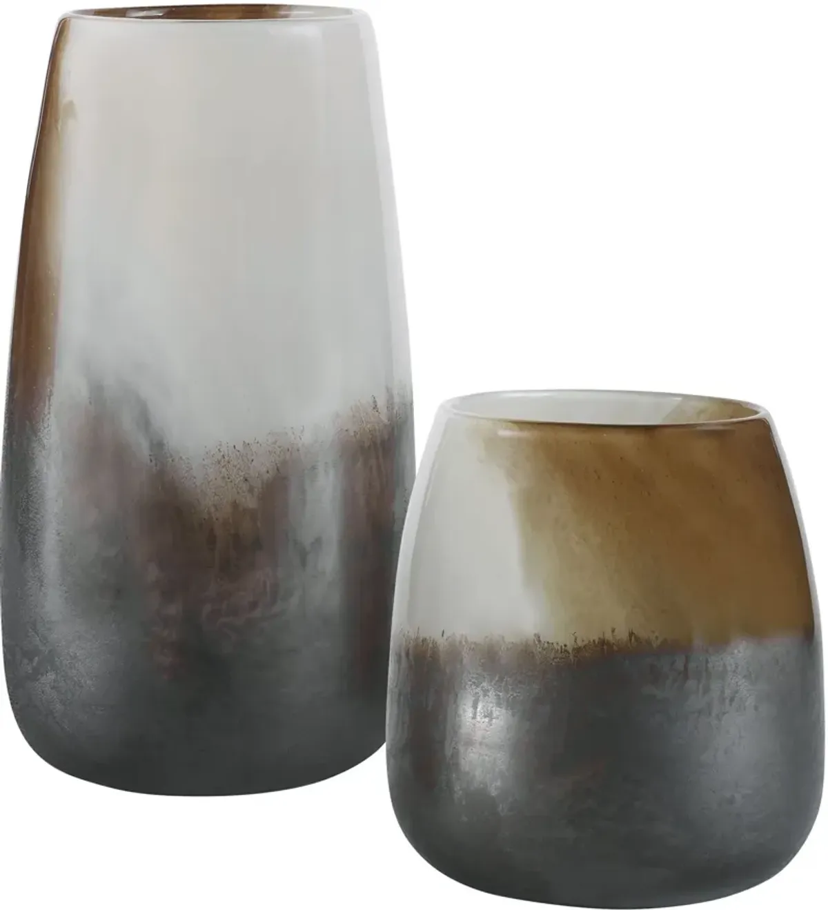 Doutzen Set of 2 Vases - Bronze/Brown