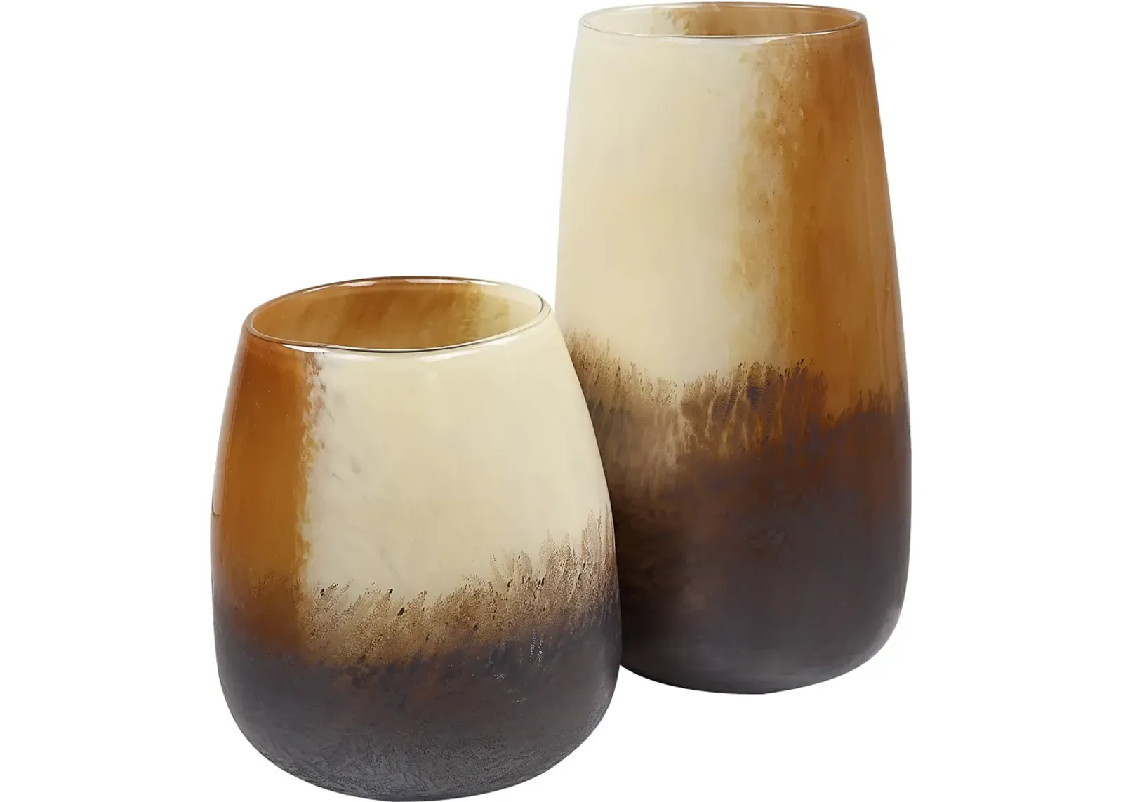 Doutzen Set of 2 Vases - Bronze/Brown