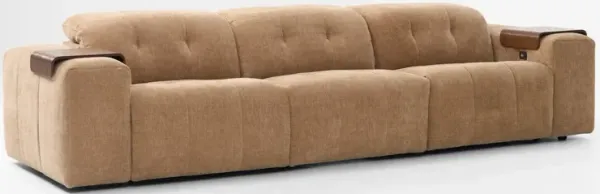 Terrace Dual-Power 3-Piece Reclining Sofa with Tray Tables