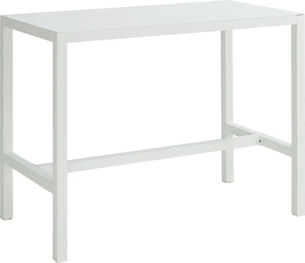 South Hampton Outdoor Bar Table - White