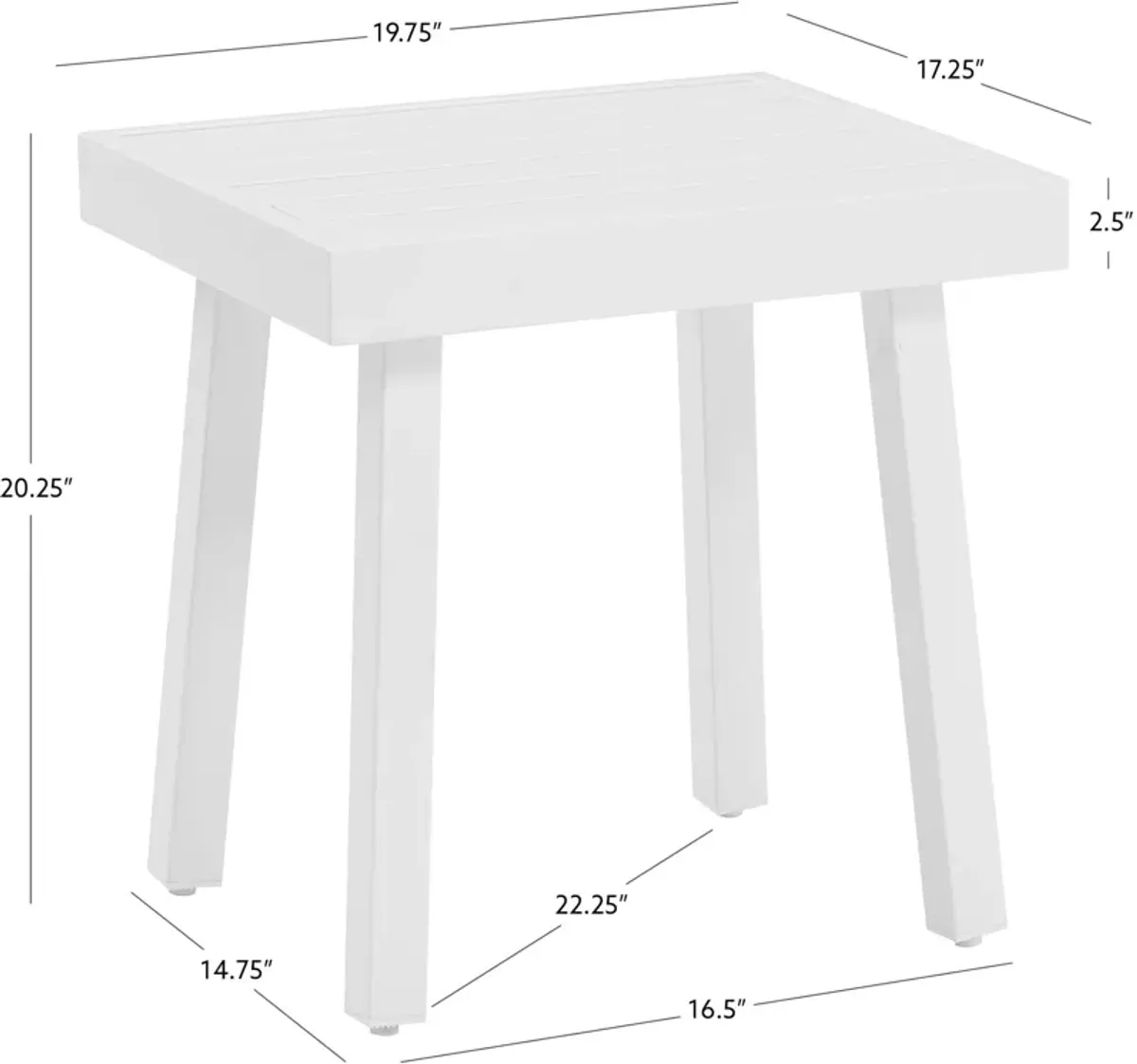 South Hampton Outdoor Side Table